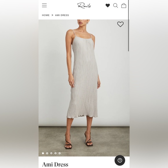 Plisse Midi Dress - Picture 1 of 3